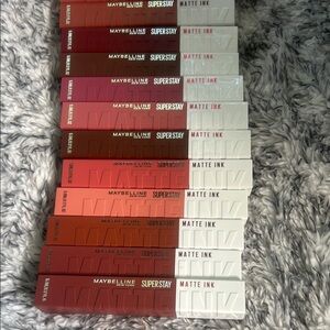 Maybelline SuperStay Matte Ink lot of 13 new.